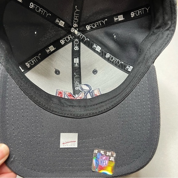 New Era Super Bowl LVI 9FORTY Adjustable Hat NWT in Charcoal Grey‎ - Picture 3 of 8